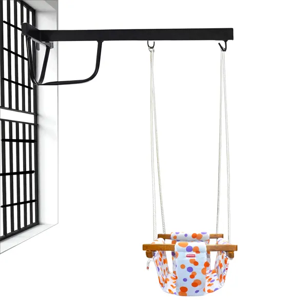 Preemiee_swing_for_Kids_Indoor_Outdoor|_jhula_for_kids|Baby_Garden_Swing_with_window_Hanging_metal_rod_(8_Months_to_3_Years)_(Up_to_15_kg)