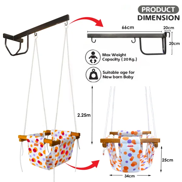 Preemiee_swing_for_Kids_Indoor_Outdoor|_jhula_for_kids|Baby_Garden_Swing_with_window_Hanging_metal_rod_(8_Months_to_3_Years)_(Up_to_15_kg)