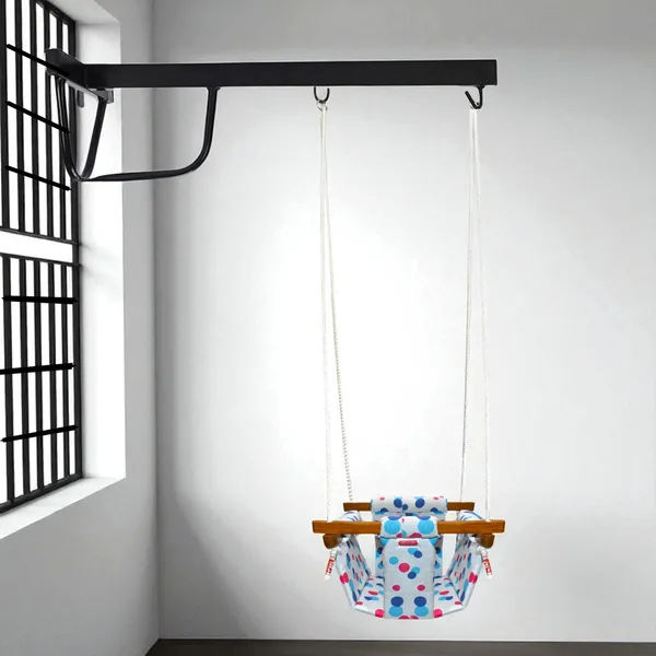 Preemiee_swing_for_Kids_Indoor_Outdoor|jhula_for_kids|Baby_Garden_Swing_with_window_Hanging_metal_rod(8_Months_to_3_Years)_(Up_to_15_kg)