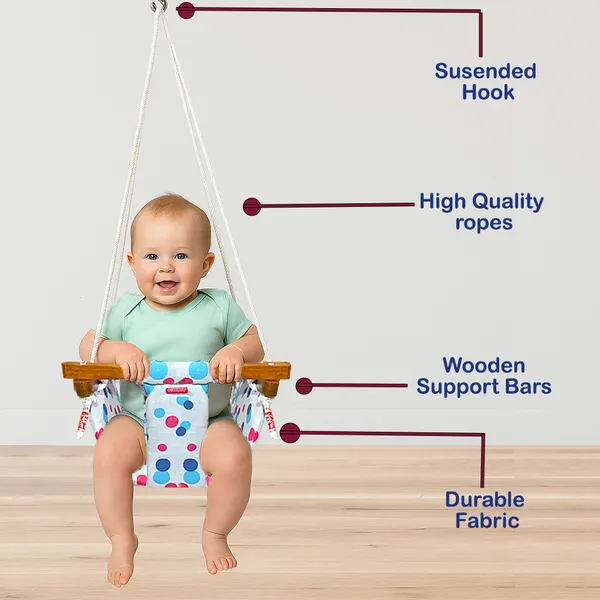 Preemiee_swing_for_Kids_Indoor_Outdoor|jhula_for_kids|Baby_Garden_Swing_with_window_Hanging_metal_rod(8_Months_to_3_Years)_(Up_to_15_kg)