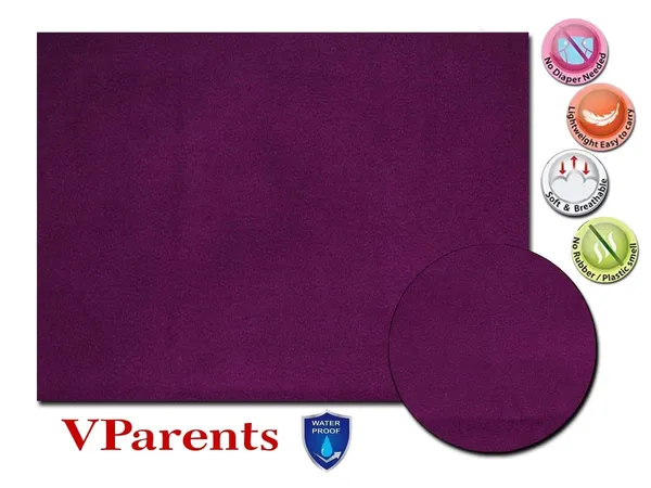 Chubby_Cheeks_Water_Proof_Baby_Bed_Protector_Reusable_Dry_Sheets_(Plum)