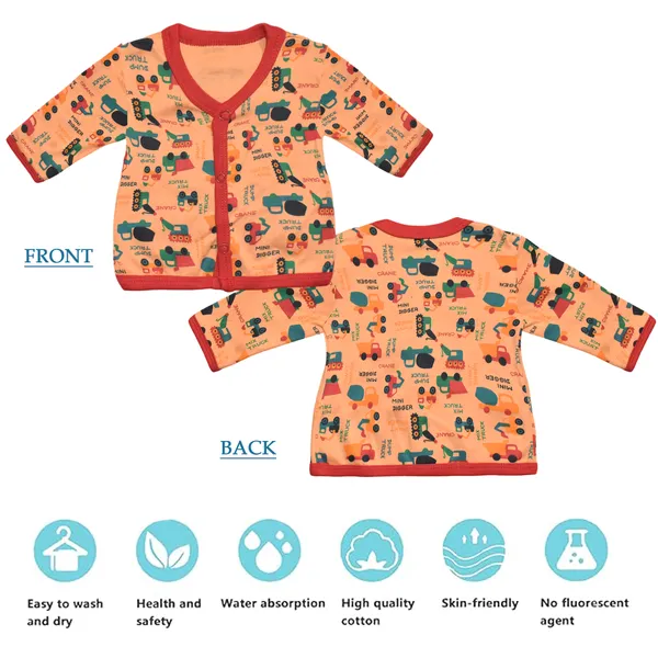 Vparents_Full_Sleeves_Cotton_New_Born_Baby_Boy's_&_Baby_Girls_Jabla_-Multicolour_-_Pack_Of_6_Assorted_Design