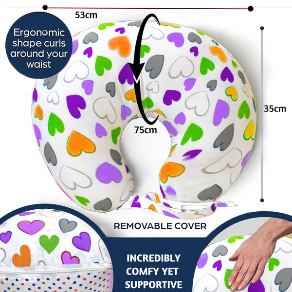 Daisy_Multipurpose_Baby_Feeding_Nursing_Cum_Maternity_Pillow_for_New_Born_(Purple)