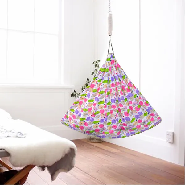 Vparents_Chunky_Baby_Swing_Cradle_With_And_Spring_(Pink)