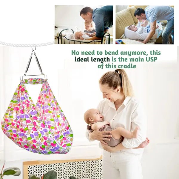 Vparents_Chunky_Baby_Swing_Cradle_With_And_Spring_(Pink)