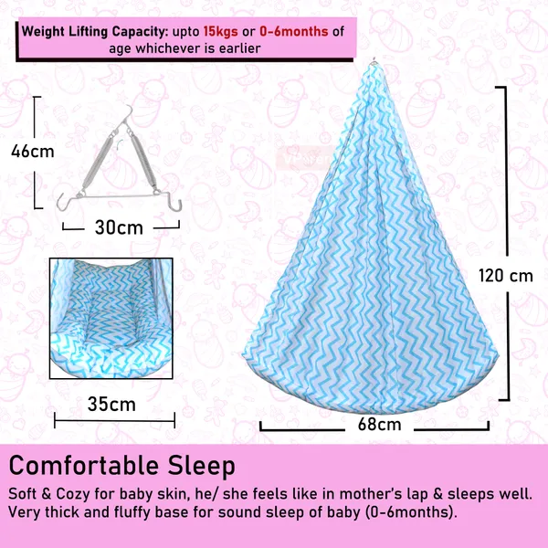 Cherub_Baby_Swing_Cradle_with_Mosquito_Net_and_Spring_(Blue)