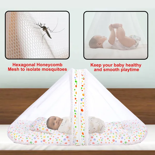 BlueBellbaby_4_Piece_Bedding_Set_with_Pillow_and_Bolsters_Sleeping_Bag_and_Bedding_Set_and_Feeding_Pillow_Combo_(Green)