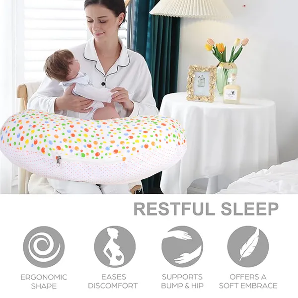 BlueBellbaby_4_Piece_Bedding_Set_with_Pillow_and_Bolsters_Sleeping_Bag_and_Bedding_Set_and_Feeding_Pillow_Combo_(Green)