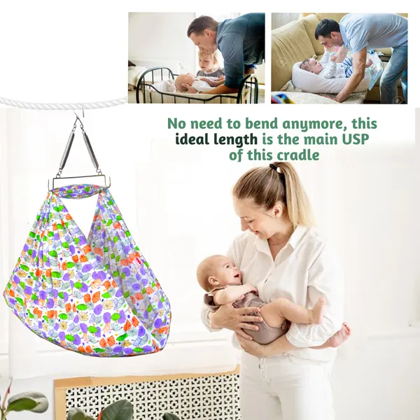 Vparents_Chunky_Baby_Swing_Cradle_With_And_Spring_(Purple)