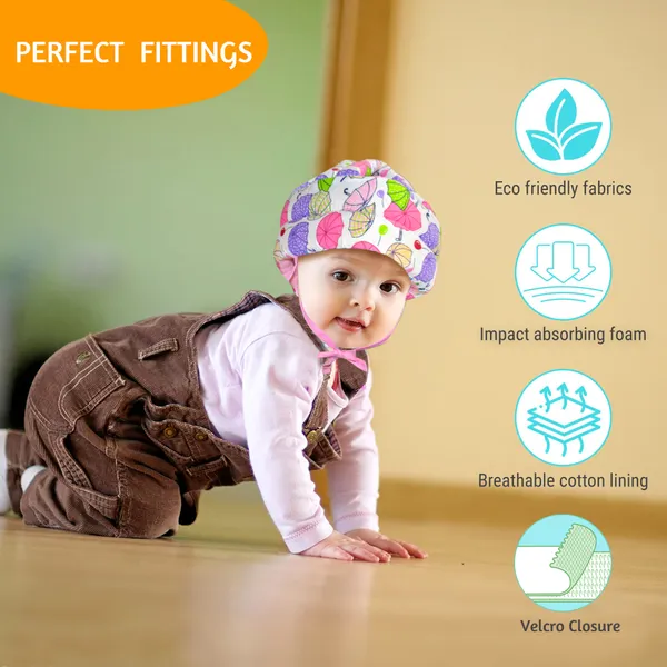 Vparents_Chunky_Baby_Head_Protector_for_Safety_of_Kids_6M_to_3_Years-_Baby_Safety_Helmet_with_Proper_Air_Ventilation_&_Corner_Guard_Protection_Pack_of_2_(Pink_and_Purple)