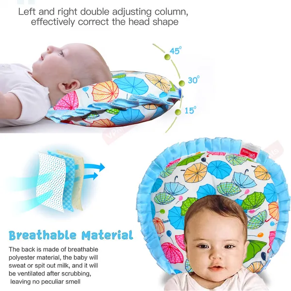 VParents_Chunky_Neck_Support_Soft_Pillow_for_New_Born_Baby_U_Shape_Pillow_(Blue)
