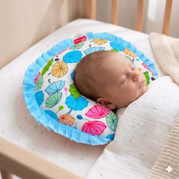 VParents_Chunky_Neck_Support_Soft_Pillow_for_New_Born_Baby_U_Shape_Pillow_(Blue)