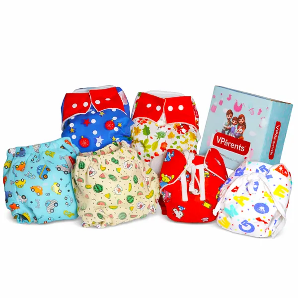 VParents_6_in_1_Combo_of�_Padded_Underwear_Nappies_and_Cloth_Diaper_with_insert_for_Diaper-Free_Time_Assorted_Design