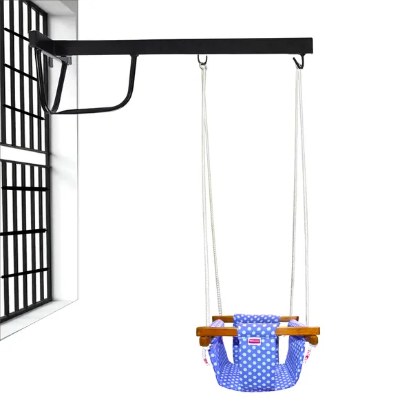 Toddler_swing_for_Kids_Indoor_Outdoor|jhula_for_kids|Baby_Garden_Swing_with_window_Hanging_metal_rod_(8_Months_to_3_Years)_(Up_to_15_kg)