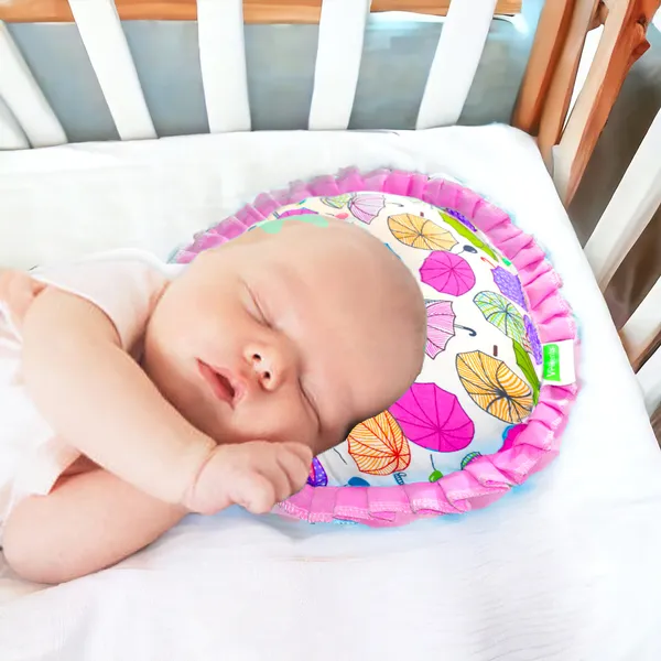 VParents_Chunky_Neck_Support_Soft_Pillow_for_New_Born_Baby_U_Shape_Pillow_(Pink)