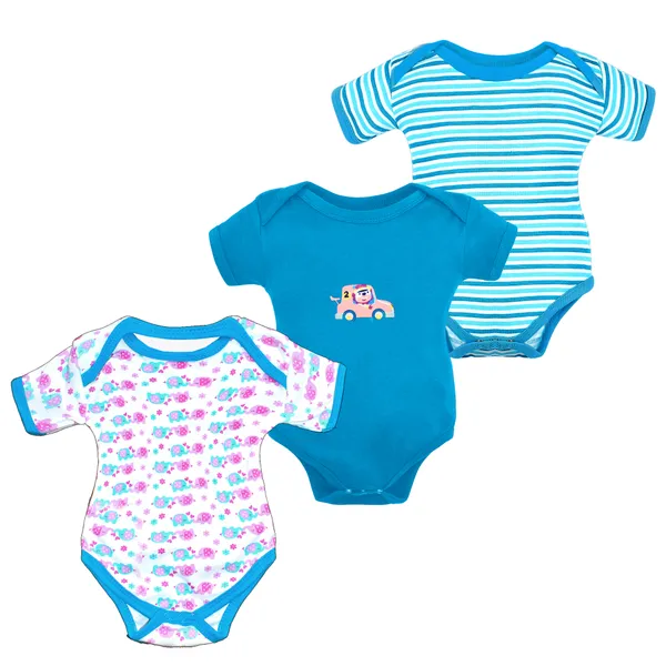 Set_Of_3__Half_Sleeve_Baby_Romper_Body_Suits_Jump_Suits_For_Boys_And_Girls