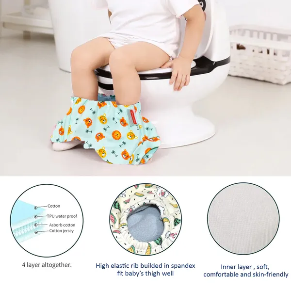 Vparents_Padded_Underwear_For_Babies_And_Toddlers_With_3_Layers_Of_Cotton_Padding_Potty_Training_Pull_Up_&_Diaper-Free_Time_Pack_Of_2(6-12_Months)_Lion_And_Galaxy