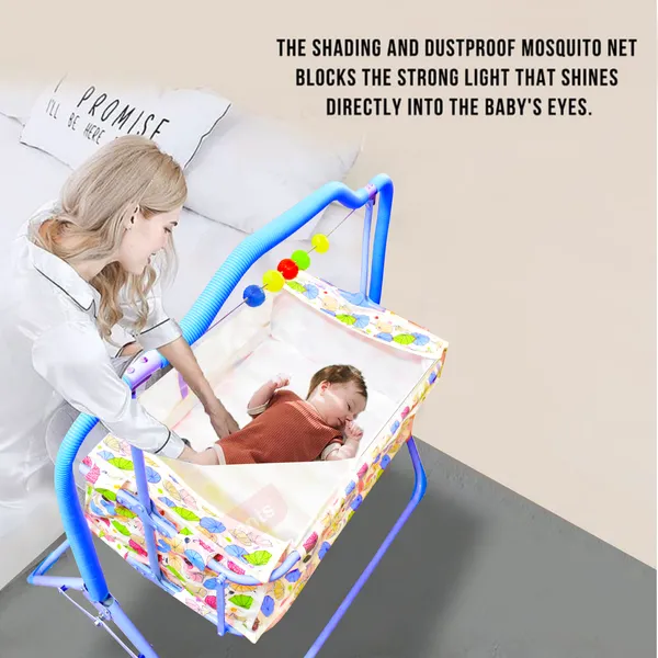 VParents_Umbi_New_Born_Baby_Crib_Bassinet_cot_Swing_Cradle�Jhula_Palna_(Blue)