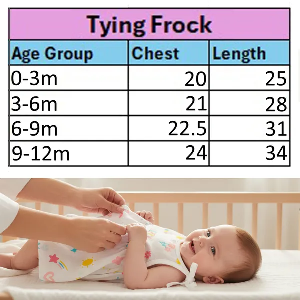 VParents_100%_Organic_Cotton_knoted_tying__frock_and_tying_jabla_Newborn_Baby_Girls_Sleeveless_Summerwear_Dress_Muslin_Frock_for_Infants_Pack_of_4_