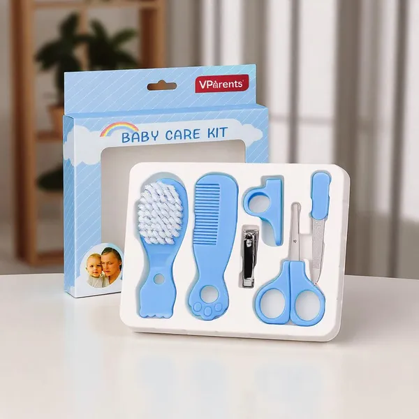 VParents_Baby_5in1_new_born_baby_Grooming_Kit_Set,nail_Cutter,_Scissor,_Filer,_hair_brush,_hair_comb_Baby_Grooming_Kit_for_New_Born_Baby,_Baby_Nail_Cutter,5pcs_(blue)