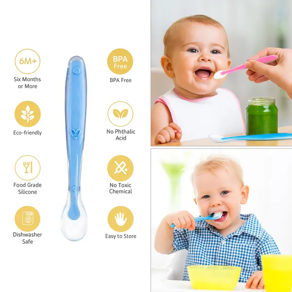 VParents_Baby_Feeding_Spoon_Set_Of_3_With_Ultra_Supple_100%_Silicone_Tip,Bpa_Free_Material_With_Food_Grade_Silicone_Tip,Self_Feeding_Utensil,Baby_Weaning_Spoon_For_Kids_4_Months+_(Multicolour)
