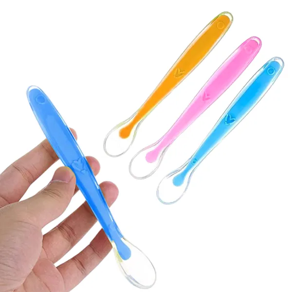 VParents_Baby_Feeding_Spoon_Set_Of_3_With_Ultra_Supple_100%_Silicone_Tip,Bpa_Free_Material_With_Food_Grade_Silicone_Tip,Self_Feeding_Utensil,Baby_Weaning_Spoon_For_Kids_4_Months+_(Multicolour)