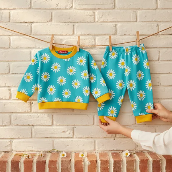 VParents_Bamboo_100%_cotton_Baby_and_Kids_Cotton_Printed_Pyjama_Set_Printed_Nightwear_Sleepwear_Trendy_Nightsuit_Set_for_Boys_and_Girls_kids_-Sleepy_(6-_12_months)