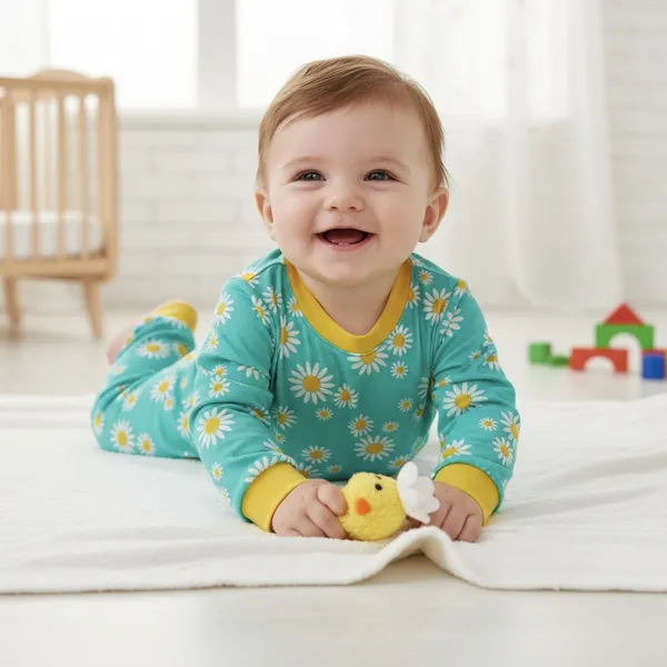 VParents_Bamboo_100%_cotton_Baby_and_Kids_Cotton_Printed_Pyjama_Set_Printed_Nightwear_Sleepwear_Trendy_Nightsuit_Set_for_Boys_and_Girls_kids_-Sleepy_(6-_12_months)