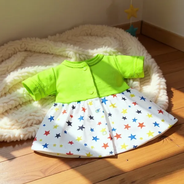 VParents_Cotton_Knee-Length_Halfsleeves_Girls_Frock_and_Girls_shorts__pack_of_3