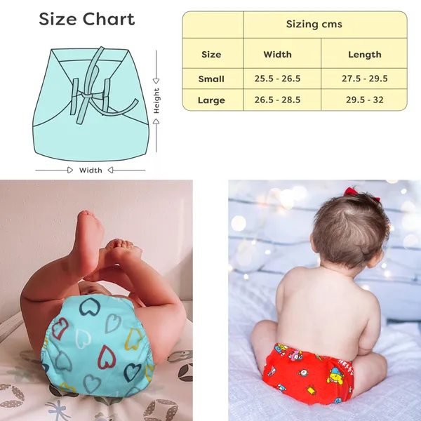 VParents_Cotton_Knee-Length_Sleeveless_Girls_Frock_and_6-12month_Nappies_for_babies__pack_of_2