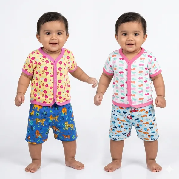 Pure_Cotton_Half_sleeves__jabla_and_Shorts_(pack_of_2)_for_both_boys_and_girls