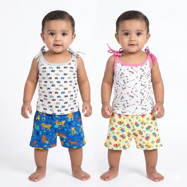 Pure_Cotton_Half_sleeves__jabla_and_Shorts_(pack_of_2)_for_both_boys_and_girls