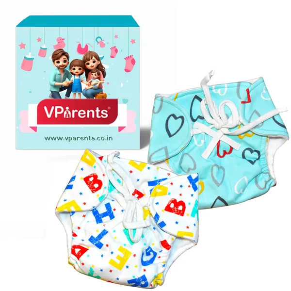 VParents_DryFeel_Baby_Langots_l_Cotton_Modern_Baby_Nappy_l_Mess-free_Langot_with_soft_Elastics_l_DryFeel_Top_Layer_l_Diaper-free_Time_Essential(Pack_of_2)_-_heart_and_alphabet	