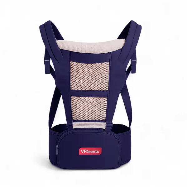VParents_Hip_Seat_Baby_Carrier_with_4_Carry_Positions,_Baby_Carrier_with_Hip_seat_for_3_to_36_Months_Baby,_Adjustable_New-Born_to_Toddler_Carrier,_Max_Weight_Up_to_15_Kgs_Royal_(Blue)