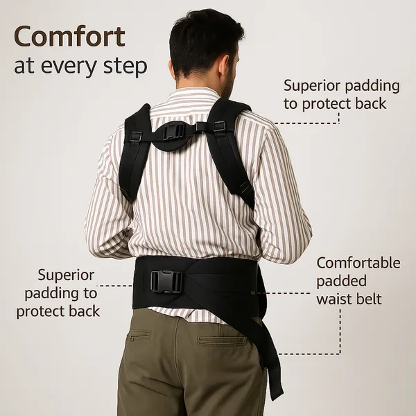 VParents_Hip_Seat_Baby_Carrier_with_4_Carry_Positions,_Baby_Carrier_with_Hip_seat_for_3_to_36_Months_Baby,_Adjustable_New-Born_to_Toddler_Carrier,_Max_Weight_Up_to_15_Kgs _Royal(Black)