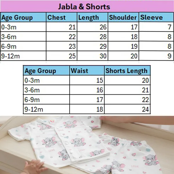 VParents__Organic_Cotton_Muslin_Jabla_Shorts_and_tying_jabla_Vest_For_Boys_&_Girls|Summerwear_Casual_Clothing_Set_Combo_pack_of_3