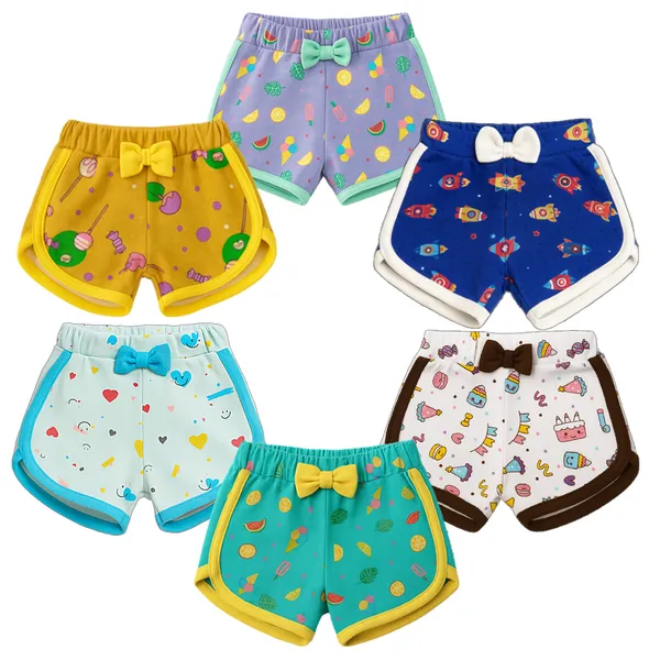 VParents_cotton_Girls_baby_Shorts_for_infant_and_toddler_Printed_Set_of_6_-_Multi-Coloured_-Assorted_Design_