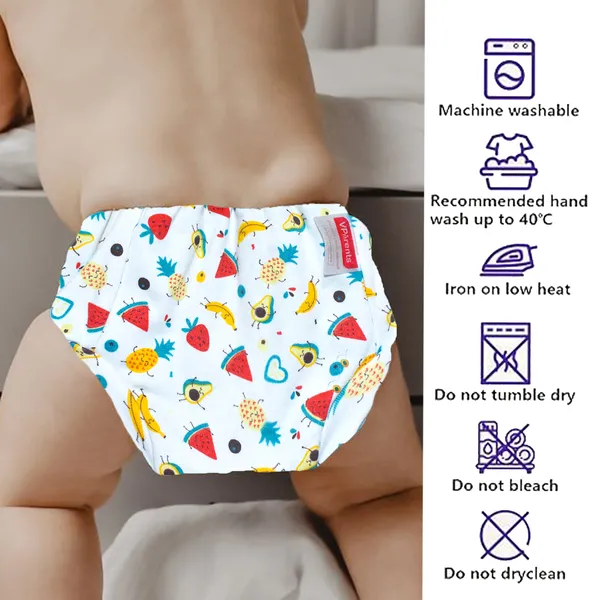 Vparents_Padded_Underwear_For_Babies_And_Toddlers_With_3_Layers_Of_Cotton_Padding_Potty_Training_Pull_Up_&_Diaper-Free_Time_Pack_Of_2_(6-12_Months)_Watermelon_And_Heart