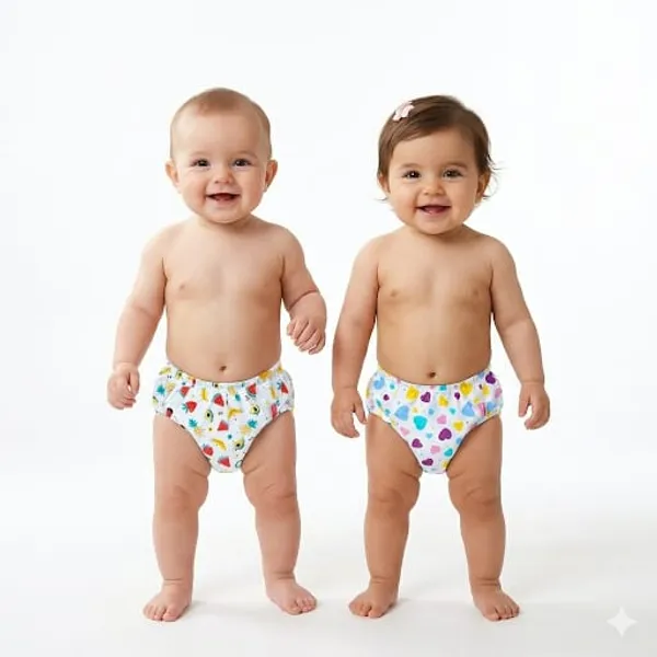 Vparents_Padded_Underwear_For_Babies_And_Toddlers_With_3_Layers_Of_Cotton_Padding_Potty_Training_Pull_Up_&_Diaper-Free_Time_Pack_Of_2_(6-12_Months)_Watermelon_And_Heart