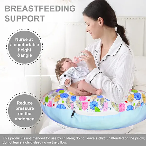 Vparents_Baby_Feeding_And_Arm_Pillow_For_New_Born_Nursing_Pillow_For_Breast_And_Bottle_Feeding_Pillow_Combo(Chunky)