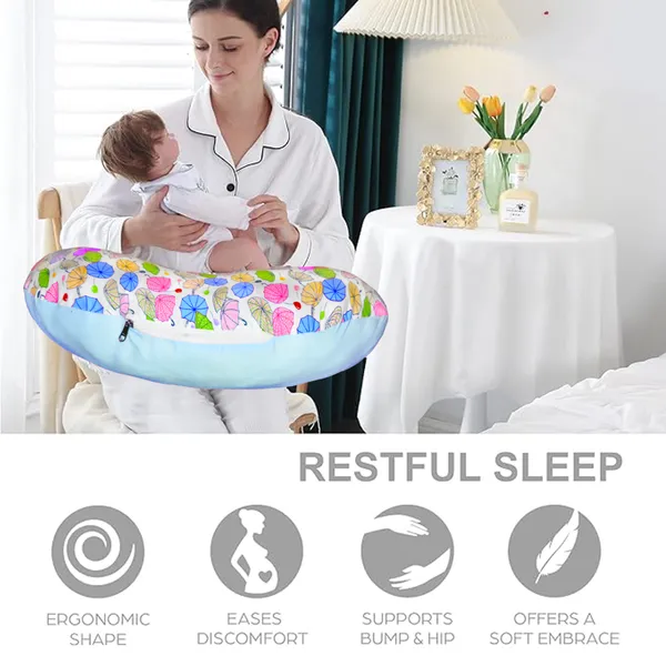 Vparents_Baby_Feeding_And_Arm_Pillow_For_New_Born_Nursing_Pillow_For_Breast_And_Bottle_Feeding_Pillow_Combo(Chunky)