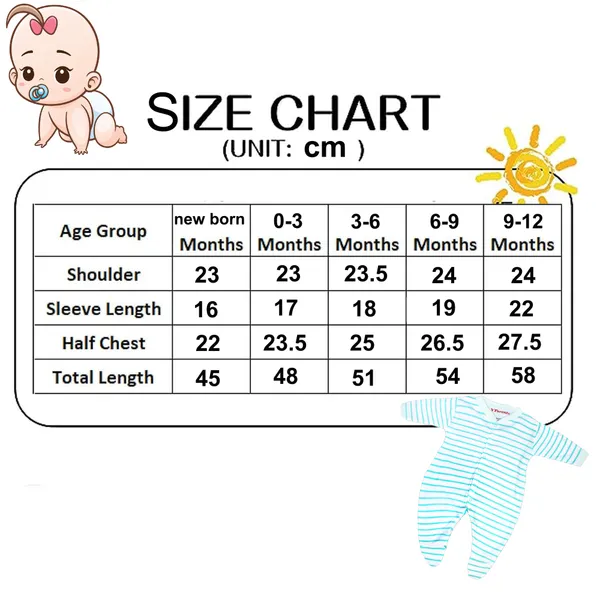 Full_Length_Printed_Baby_Footies_Sleepsuit_Romper_Pack_of_3-(Green)