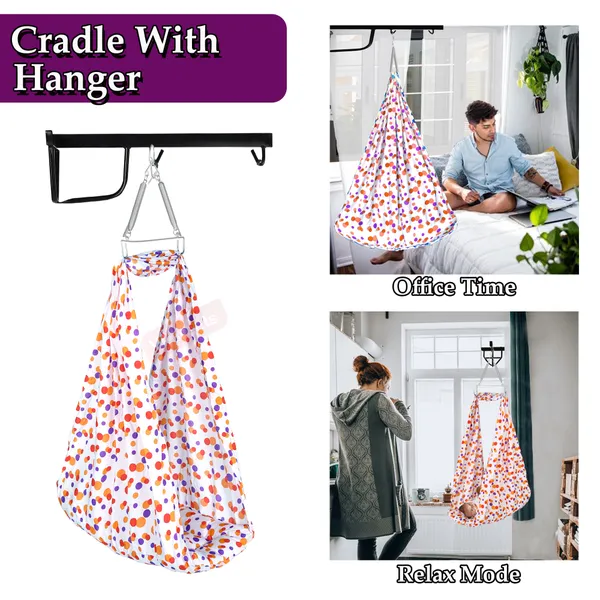 Preemie_Baby_Swing_Cradle_with_Mosquito_Net_Spring_and_Metal_Window_Cradle_Hanger(Orange)