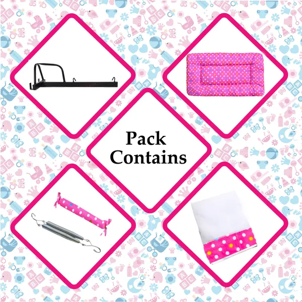 Tot_Baby_Swing_Cradle_with_Mosquito_net_Spring_and_Metal_Window_Cradle_Hanger_(Pink)
