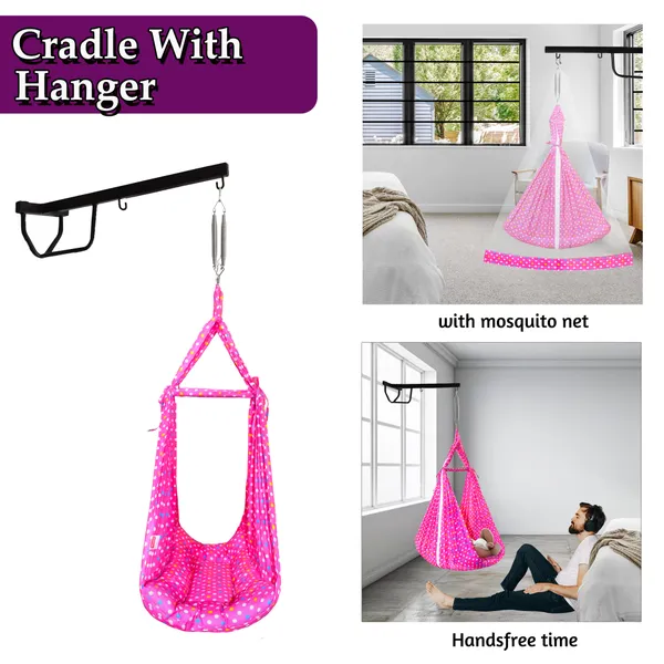 Tot_Baby_Swing_Cradle_with_Mosquito_net_Spring_and_Metal_Window_Cradle_Hanger_(Pink)