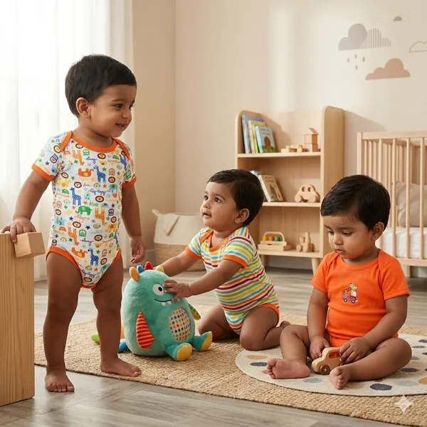 Set_Of_3__Half_Sleeve_Baby_Romper_Body_Suits_Jump_Suits_For_Boys_And_Girls
