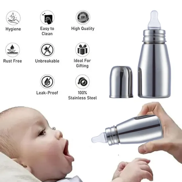 Grade_304_Bullet_Stainless_Steel_Baby_Feeding_Bottle_-_200ml