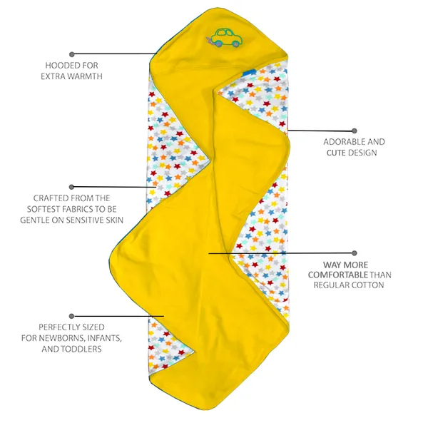 Vparents_Cotton_New_Born_Baby_Hooded_Wrapper_Blanket,_Single_Layer_0-12_Months_Deo