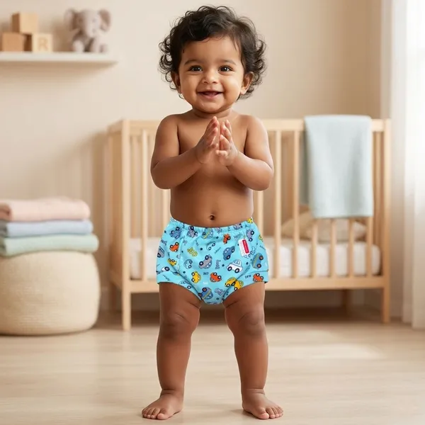 Vparents_Padded_Underwear_For_Babies_And_Toddlers_With_3_Layers_Of_Cotton_Padding_Potty_Training_Pull_Up_&_Diaper-Free_Time_(6-12_Months)Car