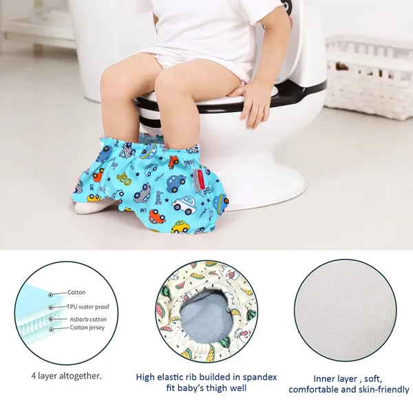 Vparents_Padded_Underwear_For_Babies_And_Toddlers_With_3_Layers_Of_Cotton_Padding_Potty_Training_Pull_Up_&_Diaper-Free_Time_(6-12_Months)Car
